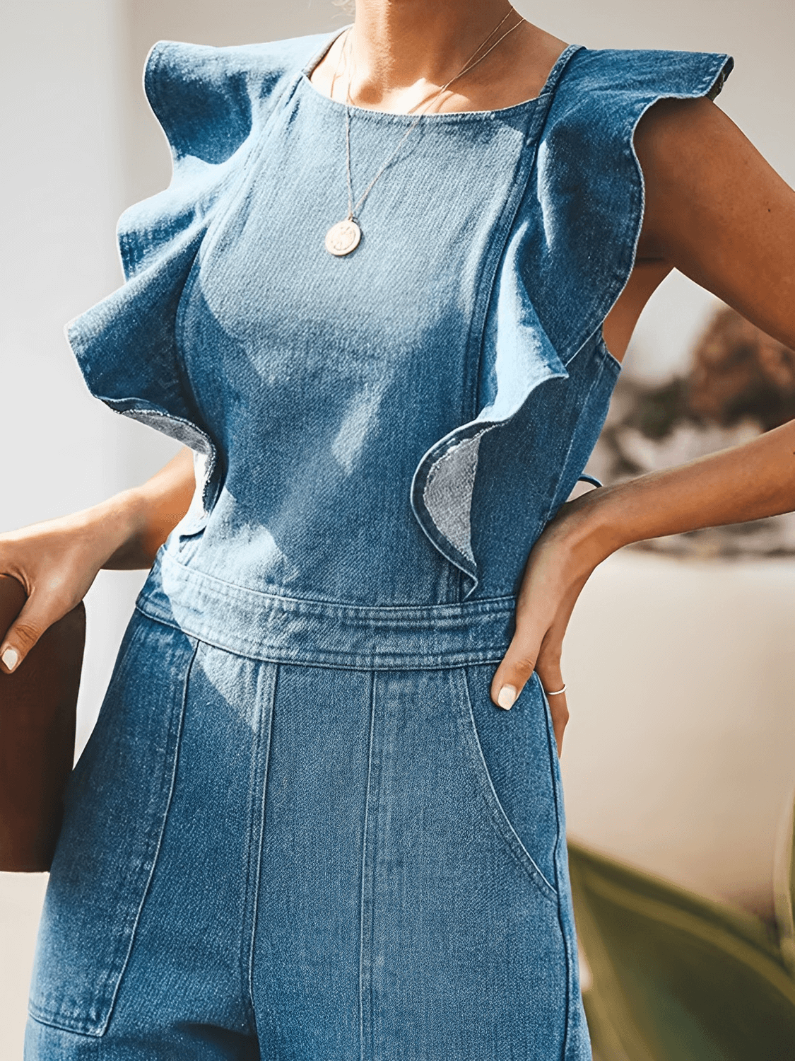 Macacão Jeans Poliana