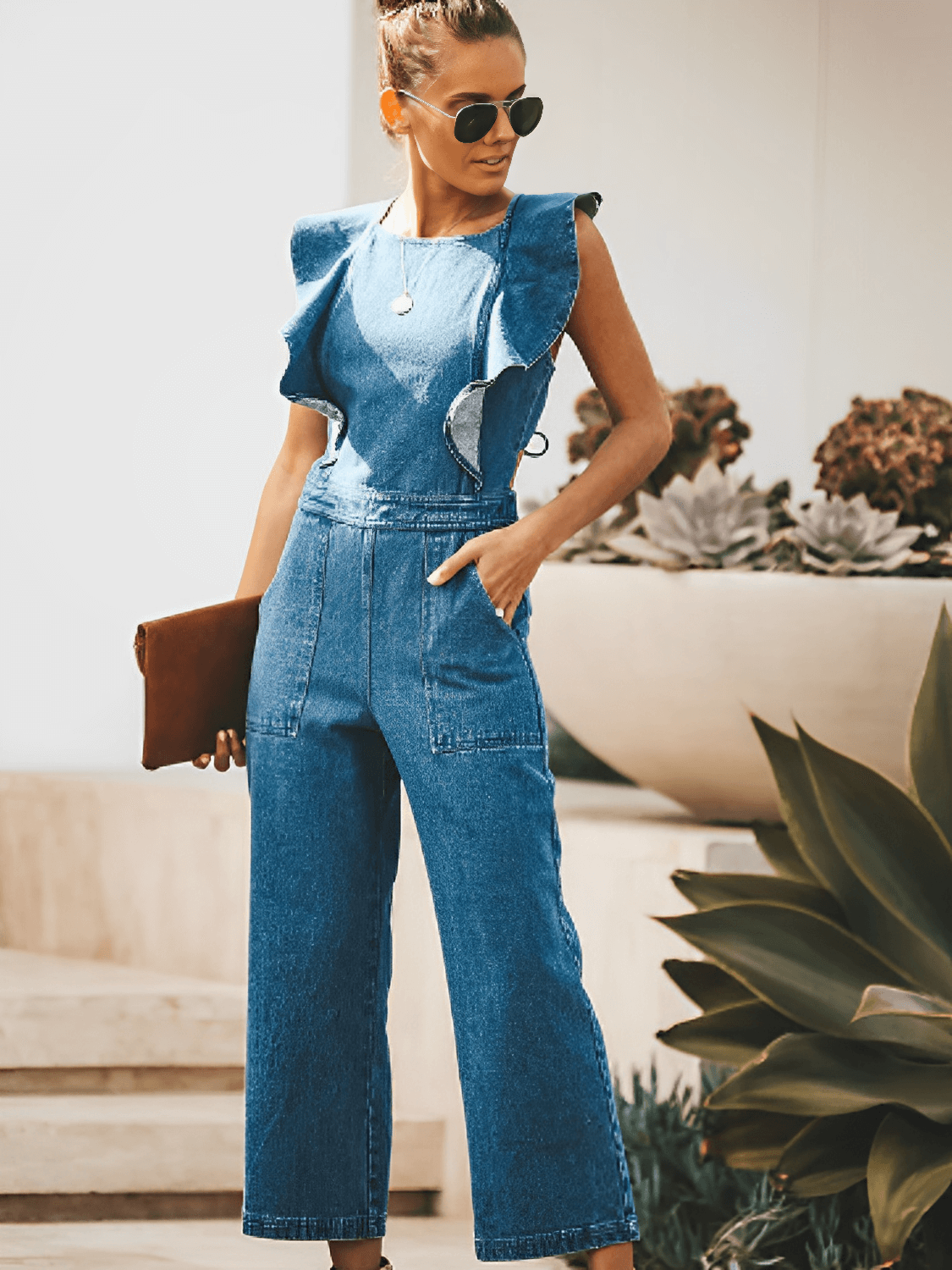 Macacão Jeans Poliana