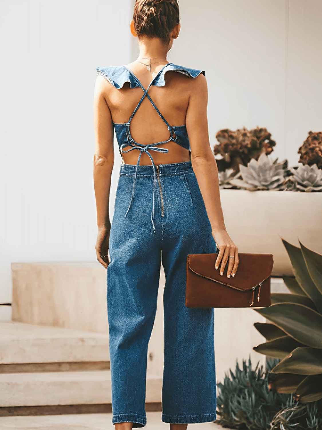 Macacão Jeans Poliana